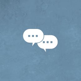 吹き出しが２つ重なり合ってるアイコン