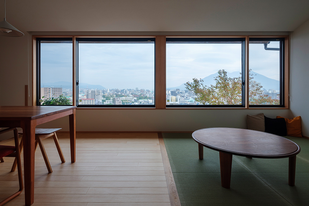 リビングダイニングからの眺望