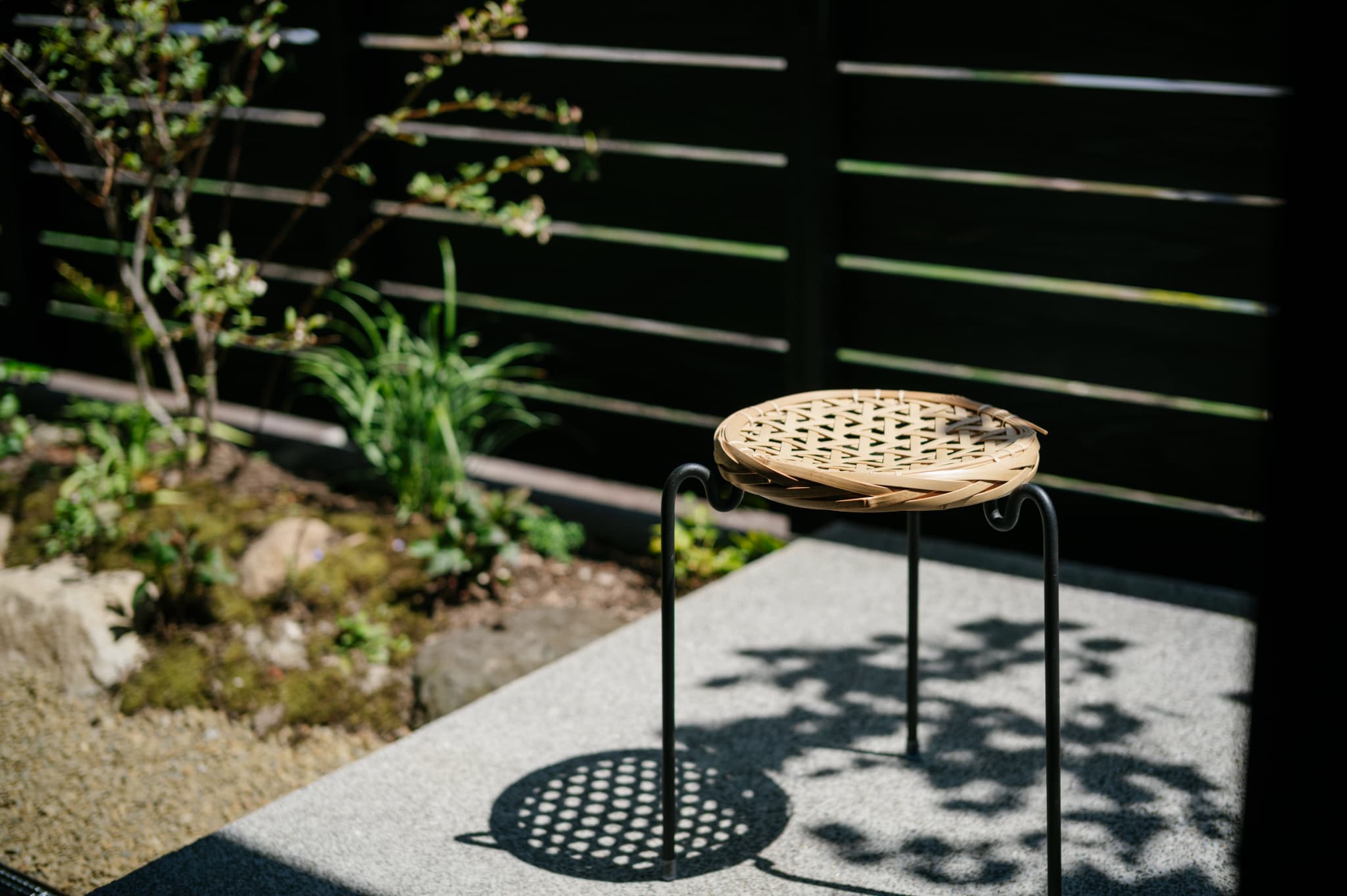 風土を編む「竹籠stool」